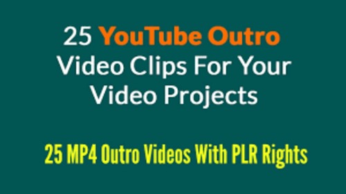 Product picture 25 Youtube Outro Clips.zip
